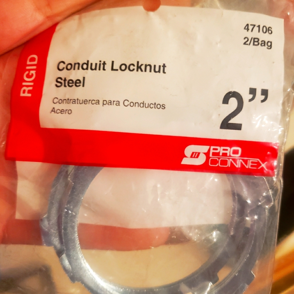 2" conduit locknut steel